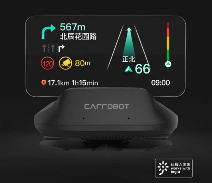 Xiaomi анонсировала проекционный дисплей Carrobot для автомобилей (фото)