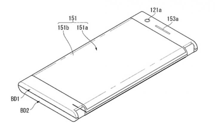 LG придумала раскладной смартфон-книжку с двумя загнутыми экранами