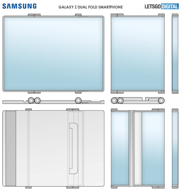 Samsung запатентовала складной гибрид смартфона, планшета и ноутбука