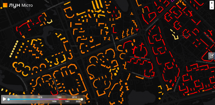 В Киеве запустили интерактивную карту застройки города