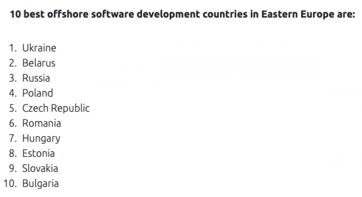 Украину назвали лучшим IT-офшором для найма разработчиков
