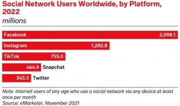 Аналитики рассказали, какие соцсети станут лидерами в 2022 году